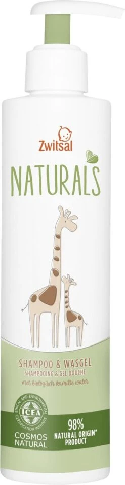 Zwitsal Naturals Shampoo&Wasgel 250ml -Peuterpaleis Winkel 310x1200