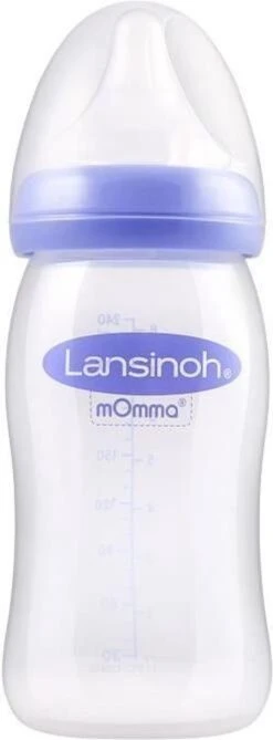 Lansinoh 240 Ml - Plastic Fles - Natural Wave Fles 75880
