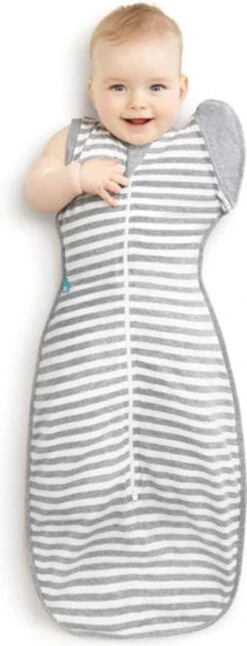 Love To Dream™ Babyslaapzak Swaddle Up™ - Inbakeren Afbouwen - Baby 4-6 Maanden - 6-8.5 Kg - All Season - Grijs -Peuterpaleis Winkel 459x1200 3
