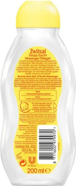 Zwitsal Massage Olie Lavendel 200ML -Peuterpaleis Winkel 488x1200 2