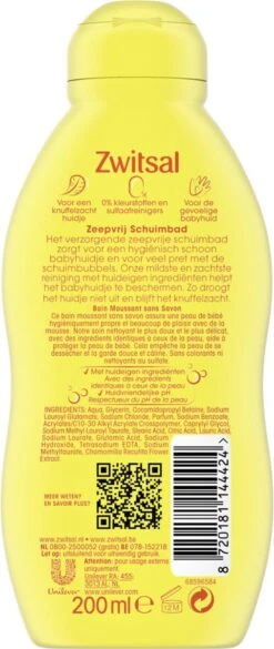 Zwitsal Bad - Schuimbad Zeepvrij - 200 Ml -Peuterpaleis Winkel 507x1200 3