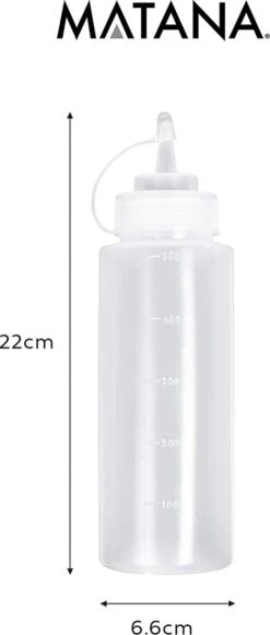 4 Stuks Knijpflessen Met Dop (500ml) - Sausdispenser Voor Ketchup, Sauzen, Olie, Dressings - Geen Lekkage, BPA-vrij -Peuterpaleis Winkel 510x1200 2