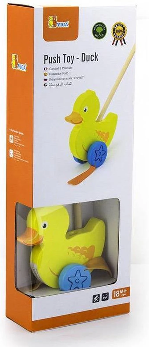 Duwstok - Eend 4 Duwstok - Eend - Afbeelding 2