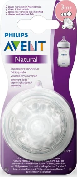 Philips Avent SCF045/27 Natural Speen - 3m+ - 2stuks -Peuterpaleis Winkel 525x1200