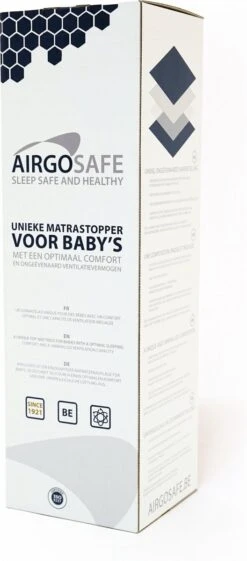 ABZ Airgosafe Topper - 60x120x3 Cm - Wit -Peuterpaleis Winkel 528x1200 3
