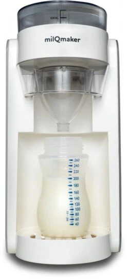 MilQmaker Flesvoeding Apparaat - Baby Milk Maker - Flessenwarmer/Fles Verwarmer - Baby Fles Maker - Baby Senseo - Baby Melk Machine - TÜV Gecertificeerd - Milkmaker -Peuterpaleis Winkel 546x1200