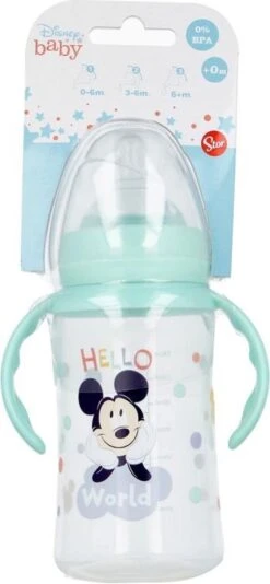 Disney Mickey Mouse - Baby Drinkfles - Met Handgrepen -Peuterpaleis Winkel 555x1200 1