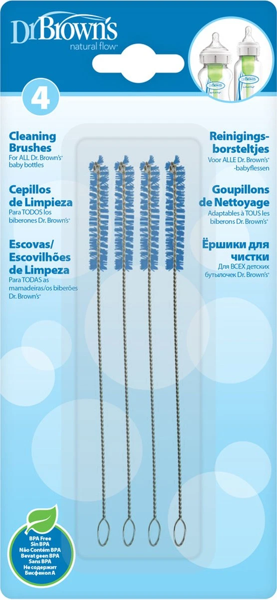 Dr. Brown's Reinigingsborsteltjes - 4 Stuks 3 Dr. Brown's Reinigingsborsteltjes - 4 Stuks