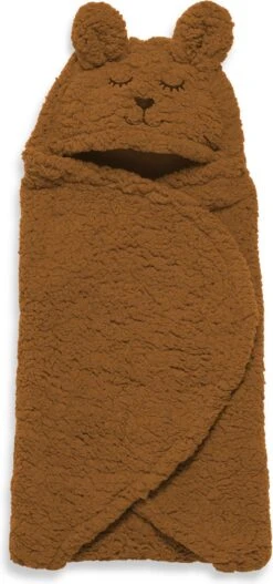 Jollein Wikkeldeken Bunny 100x105cm - Caramel -Peuterpaleis Winkel 562x1200