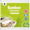 Bamboe Ovaal Matras - 72x32 Cm | Mozesmand - Kinderwagen - Wieg | Zacht Aanvoelend | 4 Cm Dik | Afneembare Hoes | Oeko-Tex® | EU-product -Peuterpaleis Winkel 567x1200 2