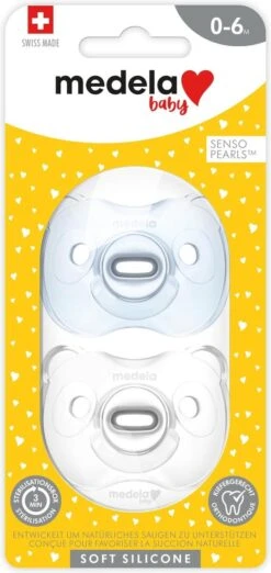 Medela Baby Fopspeen Soft Silicone Superzacht Lichtgewicht Eendelig - Soft Blue - 0-6 Maanden - 2 Stuks -Peuterpaleis Winkel 568x1200 1