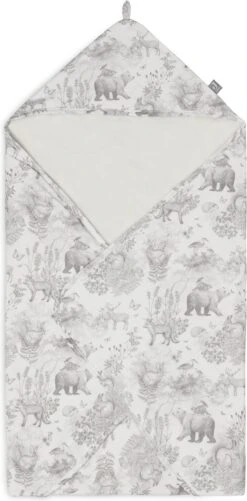 Jollein Badcape 75x75cm Pimpelmees - Forest Animals -Peuterpaleis Winkel 592x1200 3