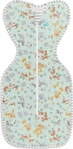 Love To Dream™ Babyslaapzak Swaddle Up™ - Inbakeren - Baby 0-3 Maanden - 3.5-6 Kg - All Season - Safari