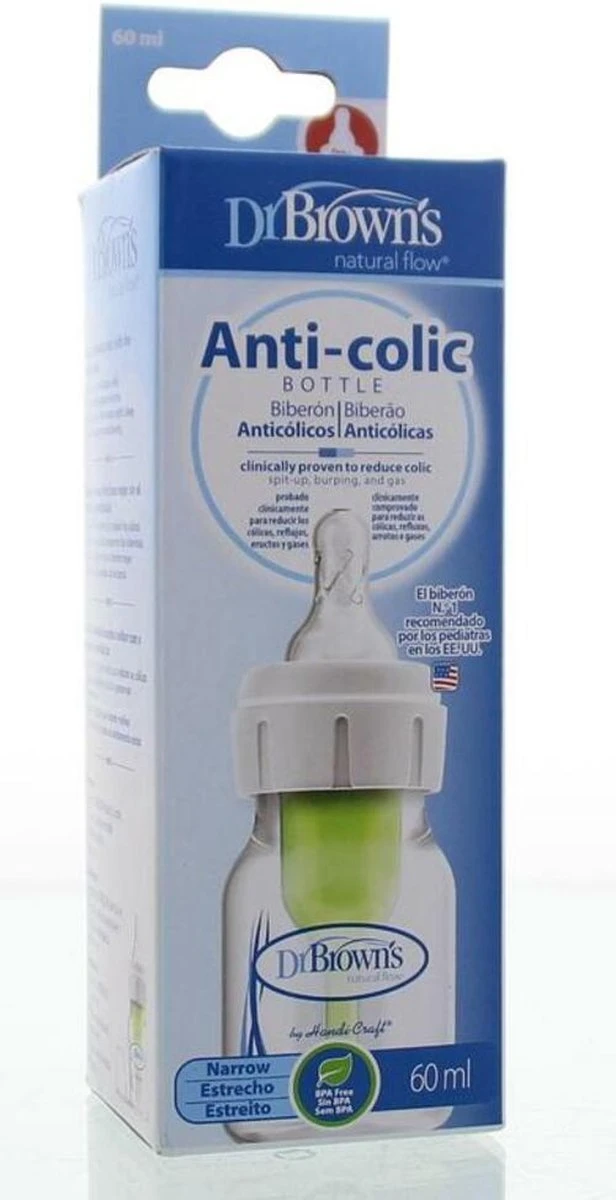 Dr. Brown's Options+ Anti-colic Standaardfles - 60 Ml 3 Dr. Brown's Options+ Anti-colic Standaardfles - 60 Ml