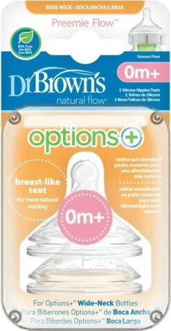 Dr. Brown's Options+ Anti-colic Speen Prematuur - Voor Brede Halsfles - 2 Stuks 9 Dr. Brown's Options+ Anti-colic Speen Prematuur - Voor Brede Halsfles - 2 Stuks -Peuterpaleis Winkel 621x1200 3