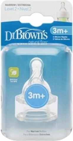 Dr. Brown's Fles Speen Standaard - Fase 2 - 2 Stuks -Peuterpaleis Winkel 622x1200 2
