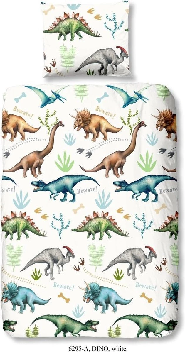 Good Morning Kids Dekbedovertrek Dino-Ledikant (100 X 135 Cm) 3 Good Morning Kids Dekbedovertrek Dino-Ledikant (100 X 135 Cm)