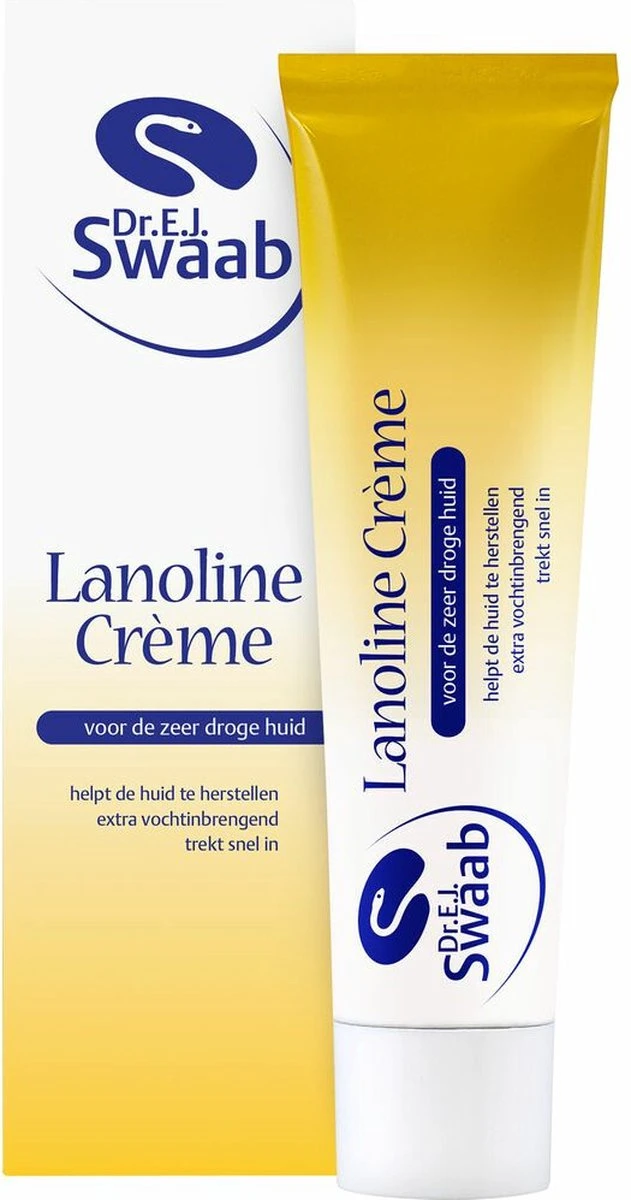 Dr Swaab Lanoline Creme - Tepel Creme Droge Huid - 30 Gram 5 Dr Swaab Lanoline Creme - Tepel Creme Droge Huid - 30 Gram - Afbeelding 3