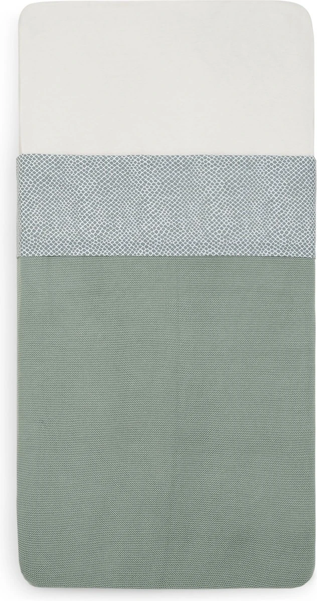 Jollein Baby Laken Ledikant 120x150cm Snake - Ash Green 12 Jollein Baby Laken Ledikant 120x150cm Snake - Ash Green - Afbeelding 10