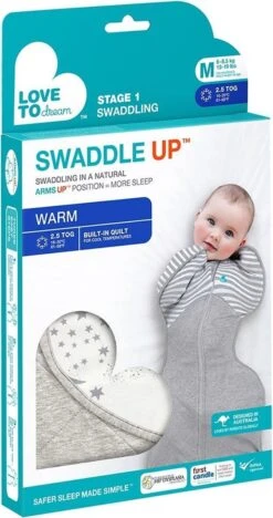 Love To Dream™ Babyslaapzak Swaddle Up™ - Inbakeren - Baby 3-6 Maanden - 6-8.5 Kg - Winter - Wit -Peuterpaleis Winkel 634x1200 7