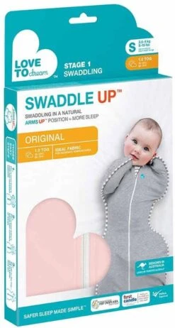 Love To Dream™ Babyslaapzak Swaddle Up™ - Inbakeren - Baby 0-3 Maanden - 3.5-6 Kg - All Season - Oud Roze -Peuterpaleis Winkel 642x1200 6