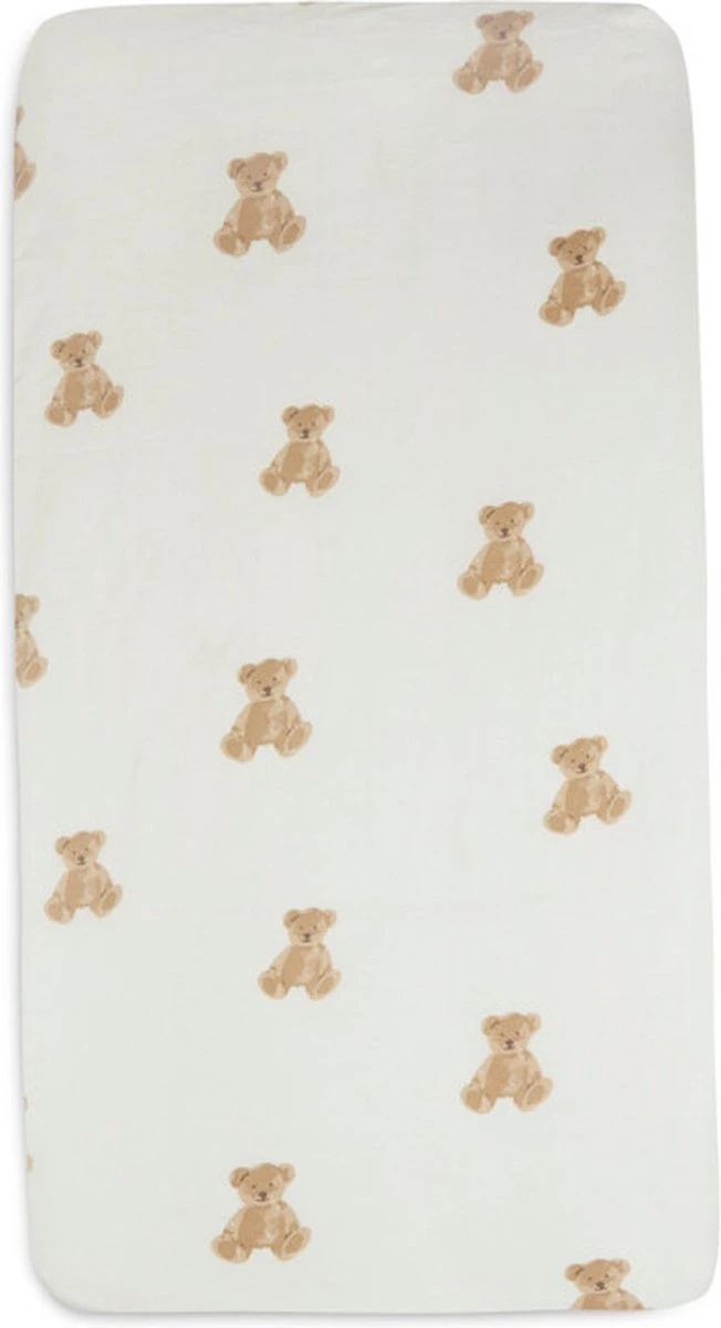 Jollein Baby Hoeslaken Jersey 60x120cm - Teddy Bear 9 Jollein Baby Hoeslaken Jersey 60x120cm - Teddy Bear - Afbeelding 7