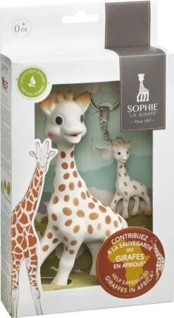Sophie De Giraf - Bijtspeelgoed - Save The Giraffes - Inclusief Sleutelhanger