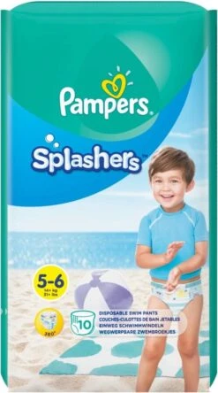 Pampers® Pampers Splashers - Maat 5-6 (14+ Kg) - 10 Wegwerpbare Zwemluiers -Peuterpaleis Winkel 667x1200 2