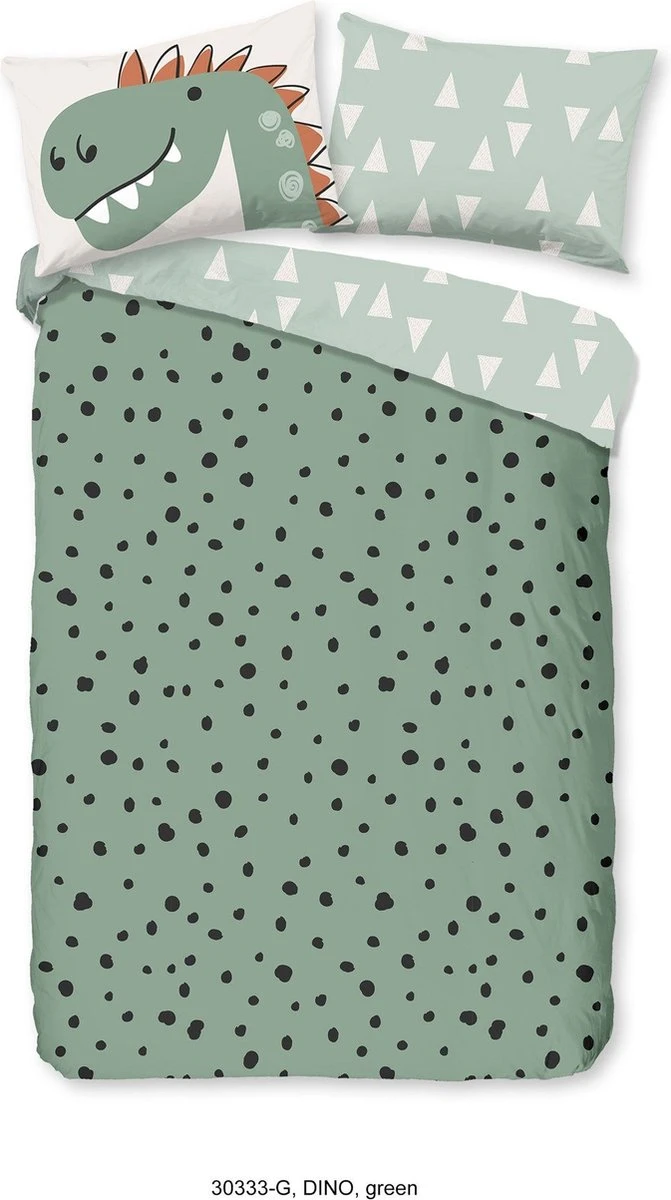 Good Morning Kids Dekbedovertrek Dino-Ledikant (100 X 135 Cm) 7 Good Morning Kids Dekbedovertrek Dino-Ledikant (100 X 135 Cm) - Afbeelding 5