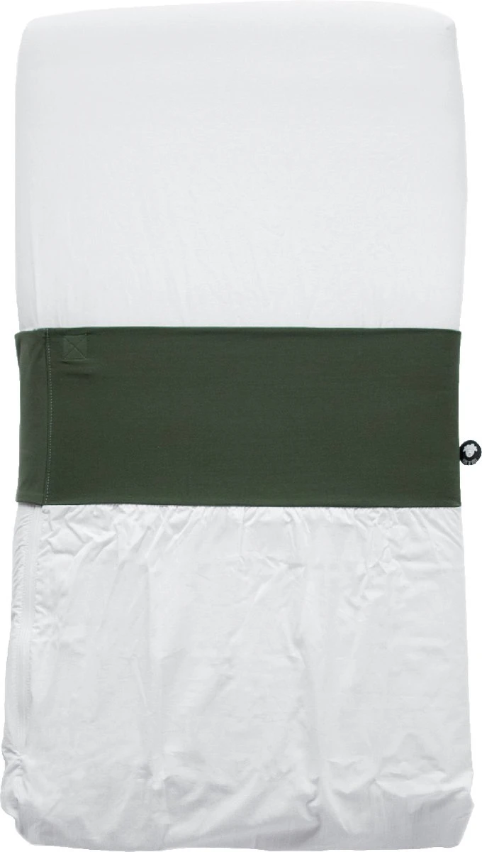 NUNKI Ledikant Lakentje - Simpel Strak Instoppen (ipv Inbakeren)- 60x120 Botanisch Groen 3 NUNKI Ledikant Lakentje - Simpel Strak Instoppen (ipv Inbakeren)- 60x120 Botanisch Groen