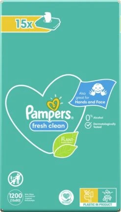 Pampers® Pampers Fresh Clean Billendoekjes - 1200 Doekjes -Peuterpaleis Winkel 688x1200