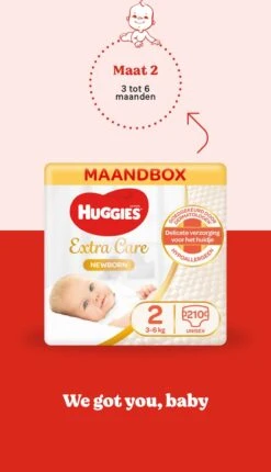 Huggies Luiers - Maat 2 (3 Tot 6 Kg) - 210 Stuks - Newborn - Voordeelverpakking -Peuterpaleis Winkel 690x1200
