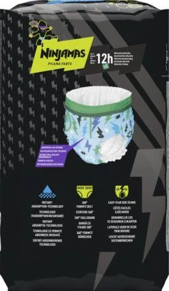 Ninjamas Pyjama Pants Luierbroekjes Jongen - 10 Nachtluiers Voor Bedplassen - 4-7 Jaar -Peuterpaleis Winkel 699x1200