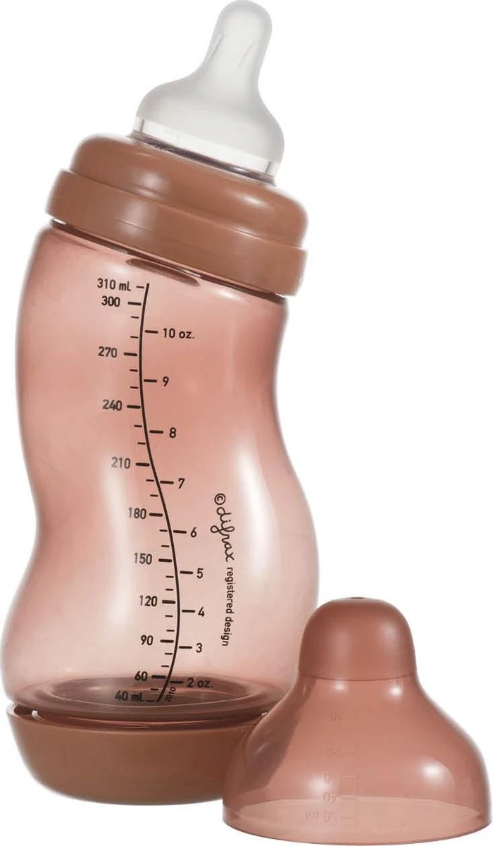 Difrax Anti-Colic S-babyfles Wide - 310 Ml - Roodbruin|Brick 5 Difrax Anti-Colic S-babyfles Wide - 310 Ml - Roodbruin|Brick - Afbeelding 3