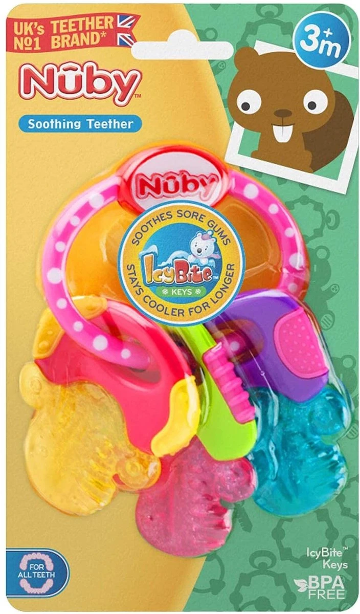 Nûby - IcyBite Koelbijtsleutels - Roze - 3m+ 6 Nûby - IcyBite Koelbijtsleutels - Roze - 3m+ - Afbeelding 4