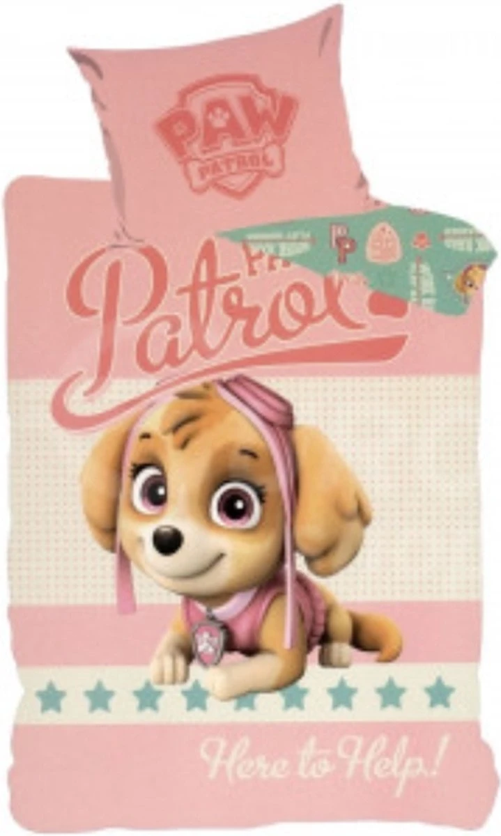 Paw Patrol -Skye - Paw Patrol Dekbedovertrek - 90x140 En 40x55 Cm 3 Paw Patrol -Skye - Paw Patrol Dekbedovertrek - 90x140 En 40x55 Cm