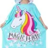 JAXY Badcape Baby - Badcape - Baby Badjas - Omslagdoek - Omslagdoek - Baby Handdoek Met Capuchon - Strandhanddoek - Badponcho - Poncho Handdoek - Microfiber - 60x90cm - Unicorn -Peuterpaleis Winkel 720x1200