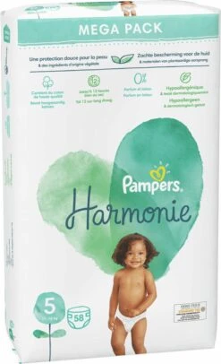 Pampers® Pampers Harmonie Luiers Maat 5 - 58 Luiers 15 Pampers® Pampers Harmonie Luiers Maat 5 - 58 Luiers -Peuterpaleis Winkel 730x1200