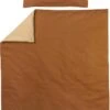 Meyco Uni Dekbedovertrek Peuter - Camel/Warm Sand - 120x150cm -Peuterpaleis Winkel 731x1200 2