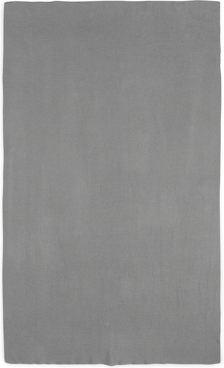 Jollein Baby Deken Wieg 75x100cm Basic Knit - Stone Grey 6 Jollein Baby Deken Wieg 75x100cm Basic Knit - Stone Grey - Afbeelding 4