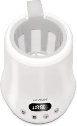 Luvion Eco Fast Deluxe 4 In 1 Flessenwarmer - Verwarmt Zeer Snel - Steriliseren Met Stoomkap - Warmhouden En Ontdooien -Peuterpaleis Winkel 736x1200