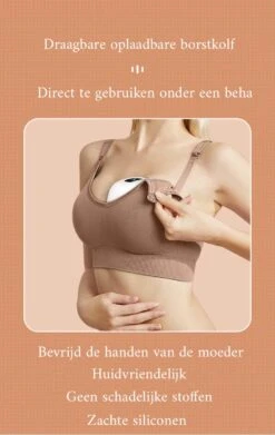 EVON Baby Elektrische Draadloze Borstkolf - Handsfree & Draagbaar – BPA-Vrij - 1 Stuk - Incl. USB Oplader - Oplaadbare Accu - PRO Versie -Peuterpaleis Winkel 759x1200