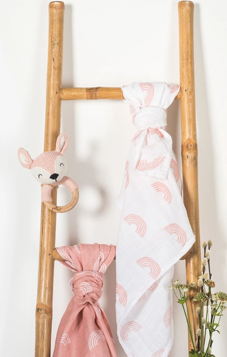 Jollein Bijtring Deer - Pale Pink 11 Jollein Bijtring Deer - Pale Pink - Afbeelding 9