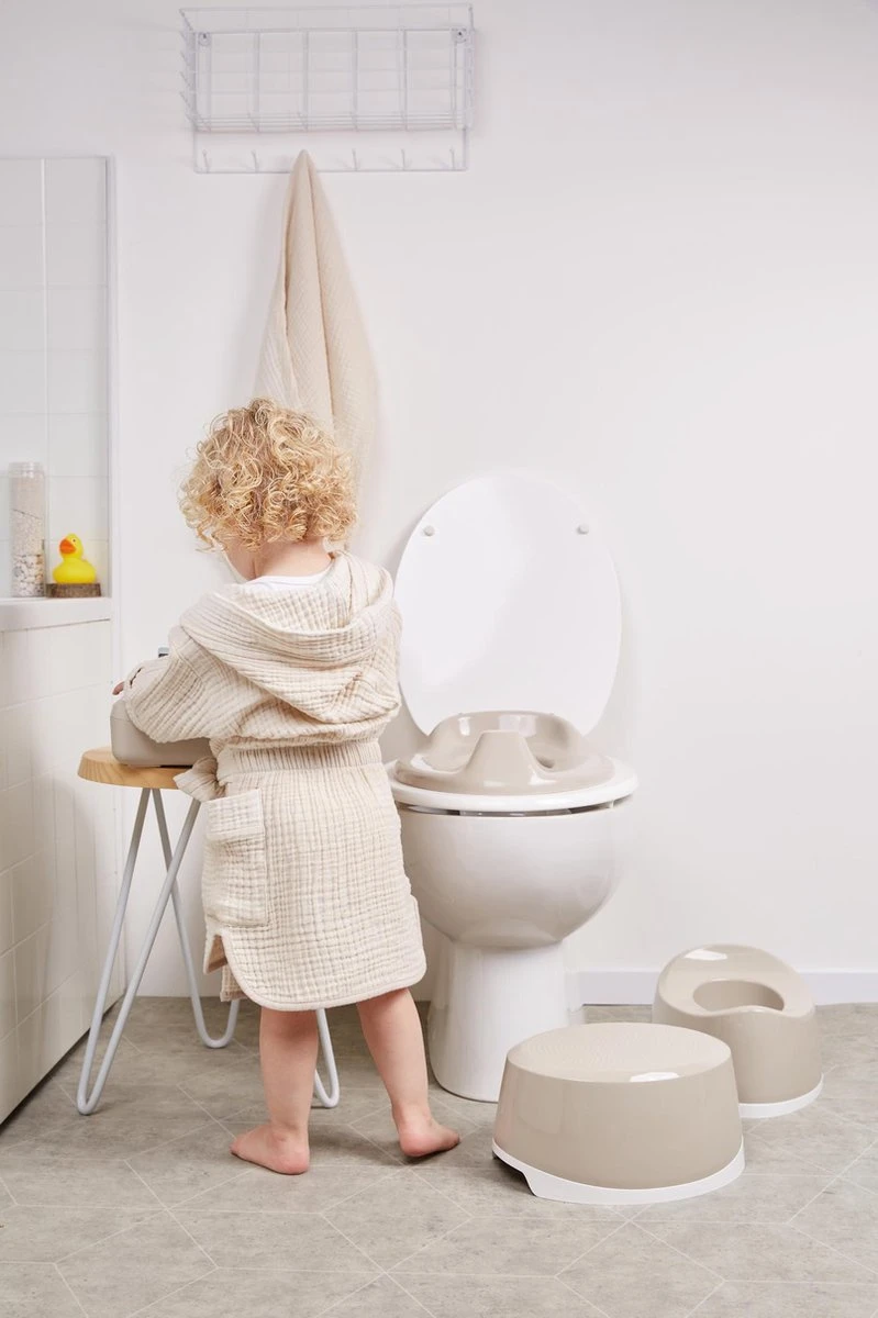 Bébé-jou Toiletverkleiner - Taupe 5 Bébé-jou Toiletverkleiner - Taupe - Afbeelding 3