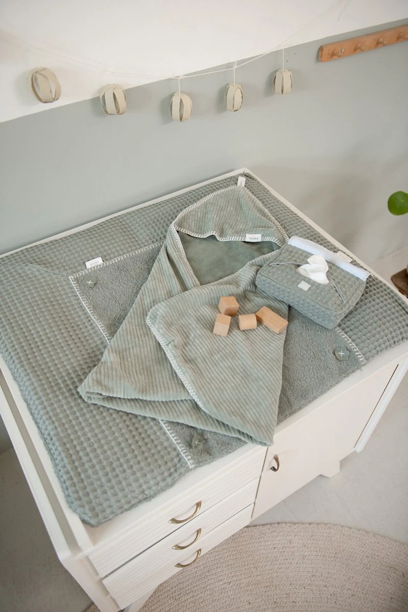 Koeka Omslagdoek Baby Teddy Vik - Groen 8 Koeka Omslagdoek Baby Teddy Vik - Groen - Afbeelding 6