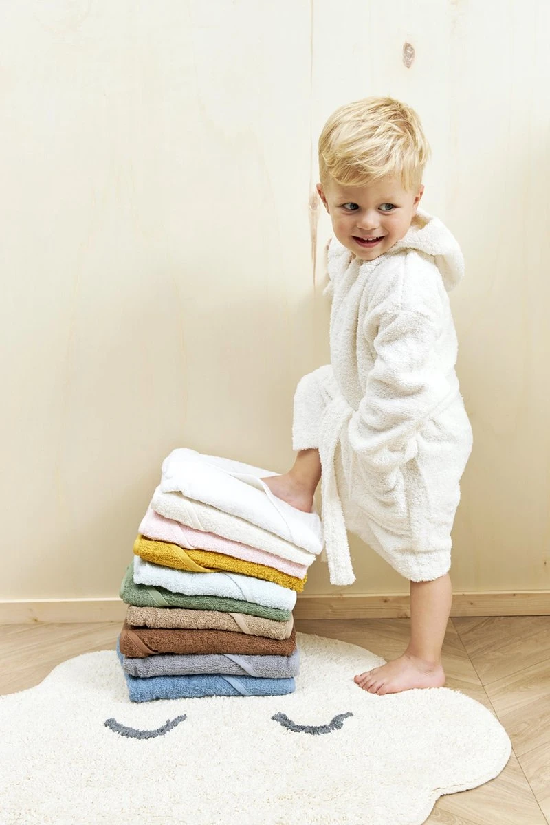 Meyco Badcape Basic Badstof - Denim - 75x75cm 4 Meyco Badcape Basic Badstof - Denim - 75x75cm - Afbeelding 2