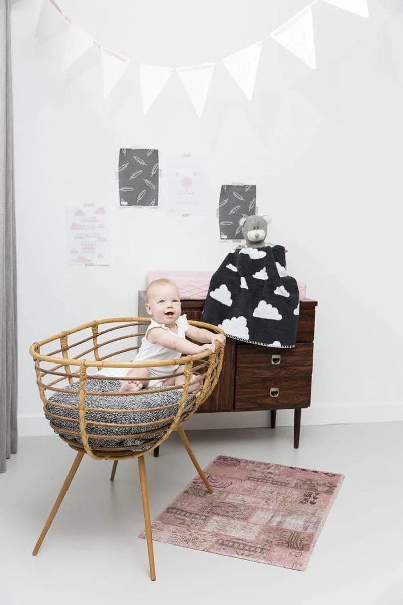 Meyco Wiegdeken Relief Mixed - Zand - 75x100 Cm 6 Meyco Wiegdeken Relief Mixed - Zand - 75x100 Cm - Afbeelding 4