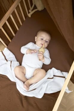 Meyco Jersey Hoeslaken Ledikant 2-pack - Chocolate - 60x120cm -Peuterpaleis Winkel 800x1200 333