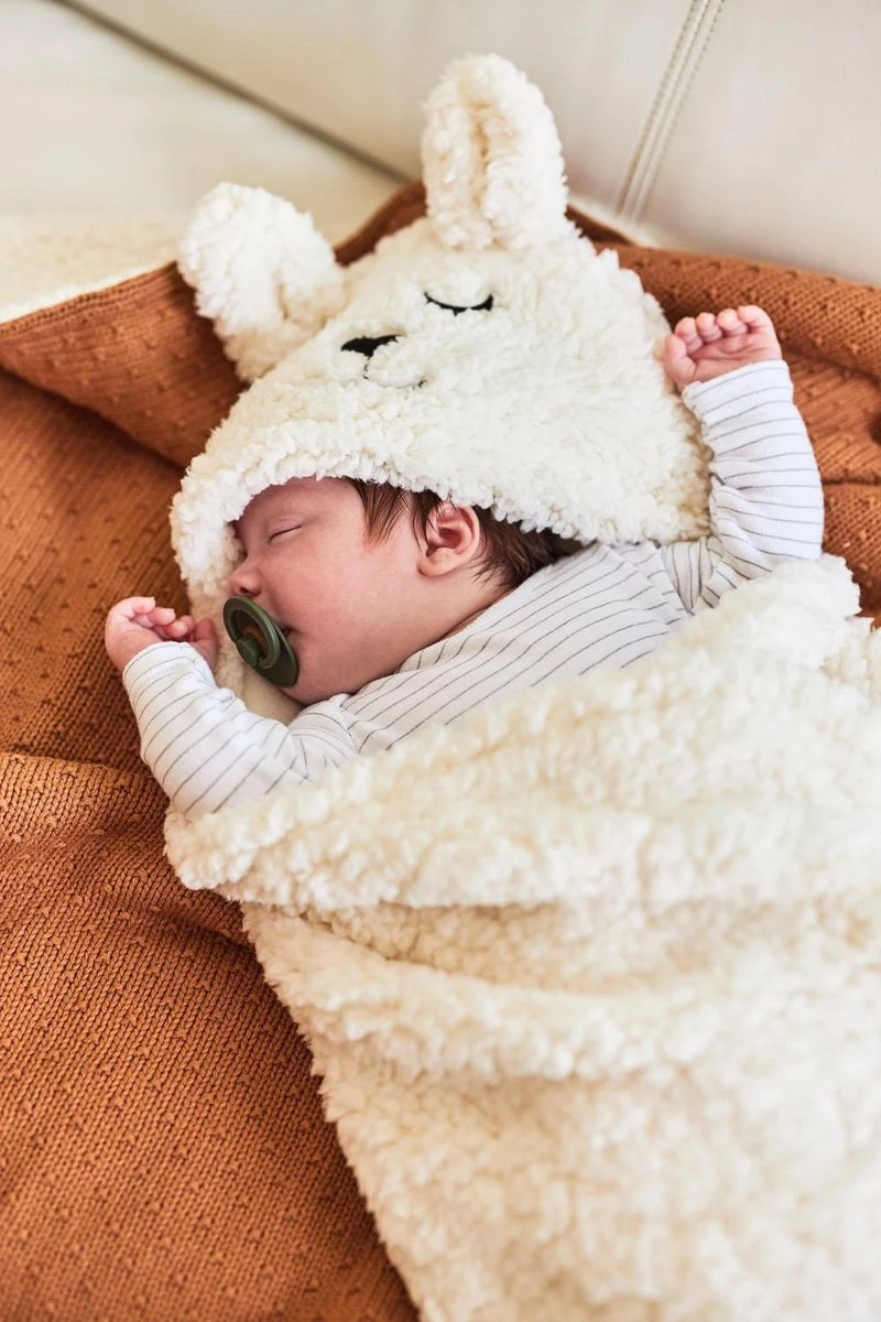 Jollein Baby Deken Wieg 75x100cm Teddy Bliss Knit - Caramel 8 Jollein Baby Deken Wieg 75x100cm Teddy Bliss Knit - Caramel - Afbeelding 6