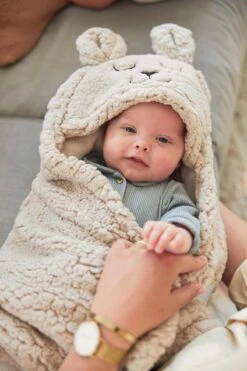 Jollein Wikkeldeken Bunny 100x105cm - Nougat -Peuterpaleis Winkel 800x1200 369